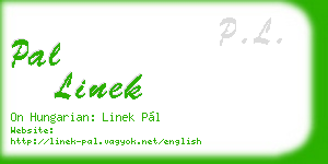 pal linek business card